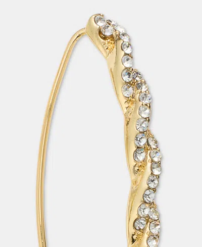 Givenchy Pave Twist Threader Earrings In Transparent