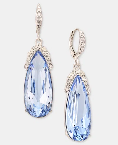 Givenchy Crystal Pear-shape Drop Earrings In Blue