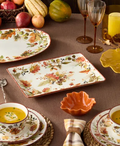 Certified International Autumn Meadows Rectangular Platter In Multi