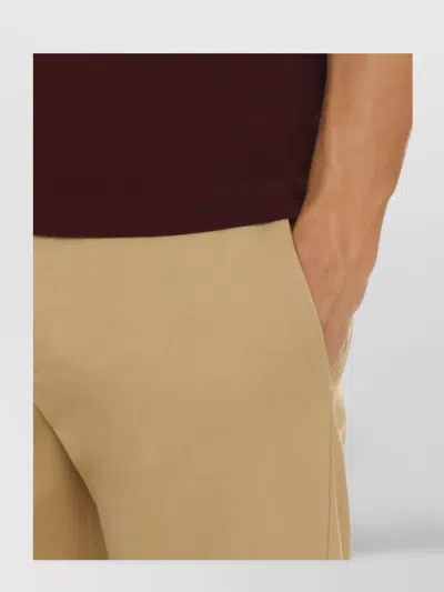 Dondup Cotton Regular-fit Straight-leg Trousers In Brown