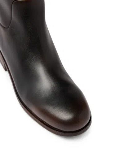 Marsèll Gnocco Burnished Leather Ankle Boots In Multi