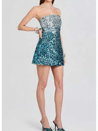 Retroféte Strapless A-line Minidress In Multi