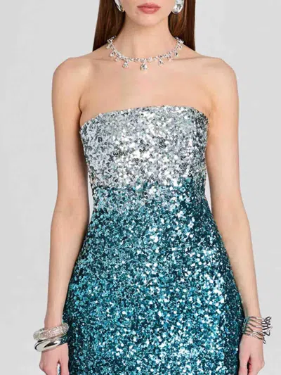 Retroféte Strapless A-line Minidress In Multi
