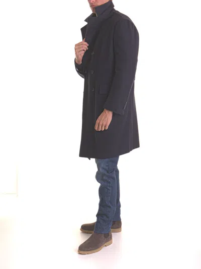Kiton Coat In Blue