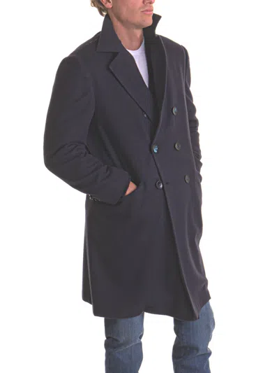 Kiton Coat In Blue