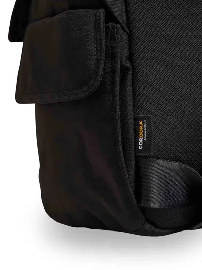 Y-3 Canvas Cotton Backpack With Pockets In Black