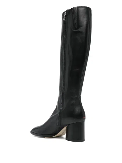 Aeyde Ariana Pointed Toe Boots In Black