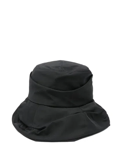 Y's Tuck Casablanca Hat In Black