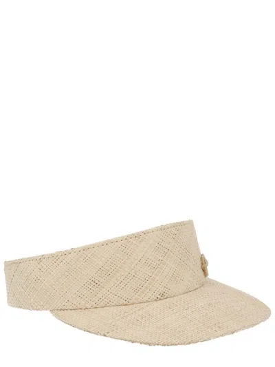 Ruslan Baginskiy Hand-dyed Straw Fedora Hat In Brown