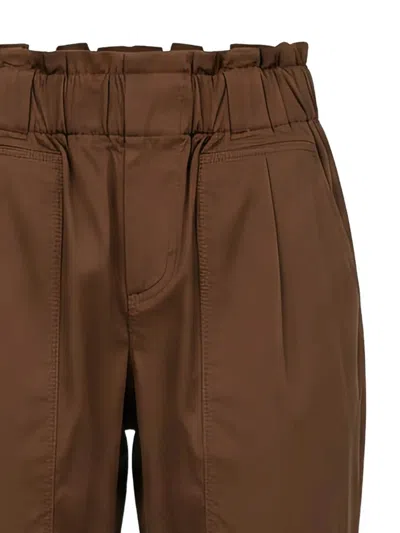 Black Label Elasticated-waist Cargo Pants In Brown