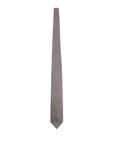 Tom Ford Silk Tie Slim Design Geometric Pattern In Multicolour