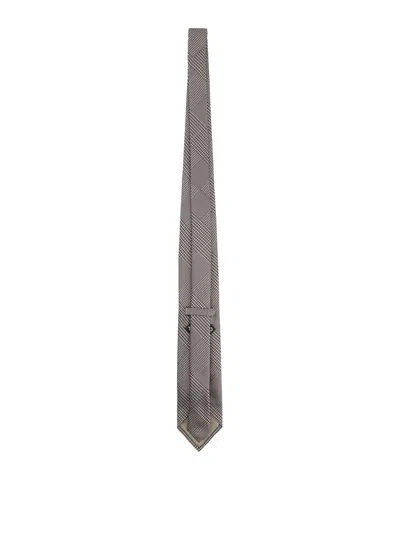 Tom Ford Silk Tie Slim Design Geometric Pattern In Multicolour