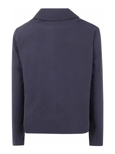 Aspesi Aranciata Double Breasted Jacket In Blue