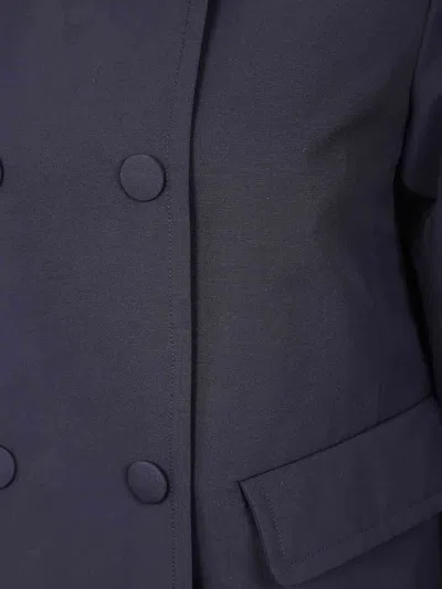 Aspesi Aranciata Double Breasted Jacket In Blue