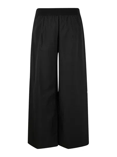 Maria Calderara Polyester Trousers In Black