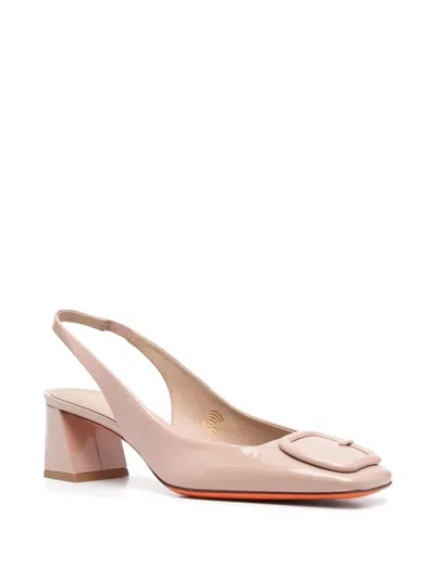 Santoni Lemon Sling Back In Multi