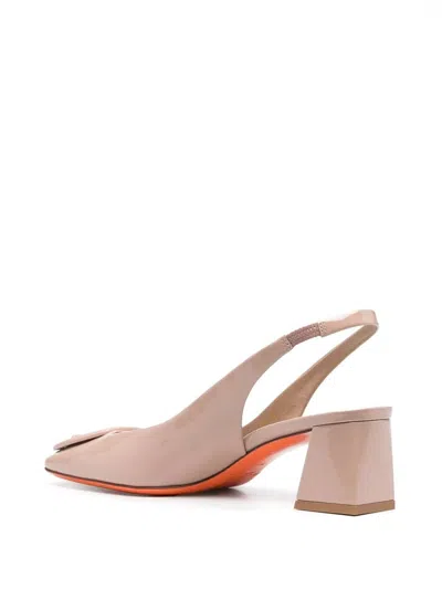 Santoni Lemon Sling Back In Multi