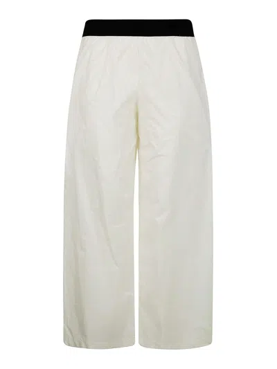 Maria Calderara Polyester Trousers In White