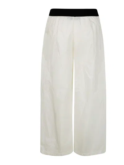 Maria Calderara Polyester Trousers In White