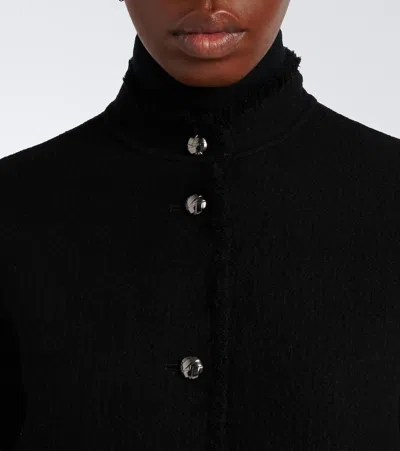 Max Mara Virgin Wool Jacket In Black