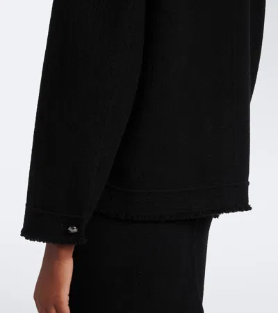 Max Mara Virgin Wool Jacket In Black