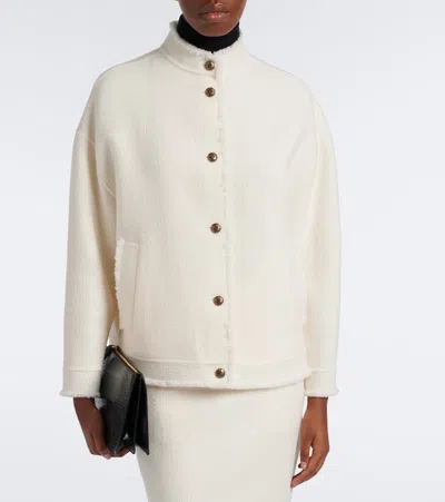 Max Mara Palmizi Button-up Jacket In White