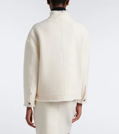 Max Mara Palmizi Button-up Jacket In White