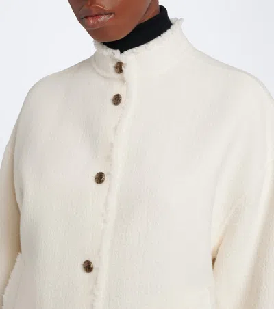 Max Mara Palmizi Button-up Jacket In White