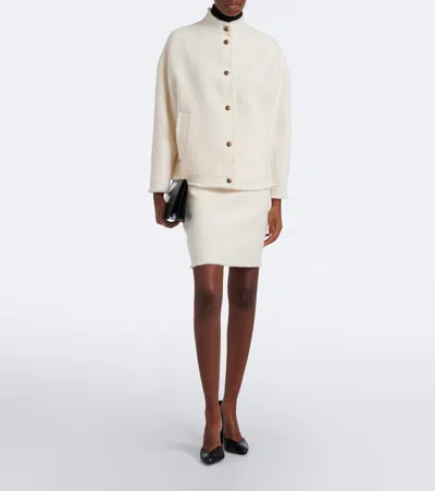 Max Mara Palmizi Button-up Jacket In White