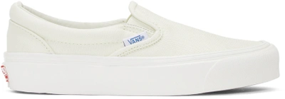 Vans Off-white Og Classic Lx Slip-on Sneakers In Off White