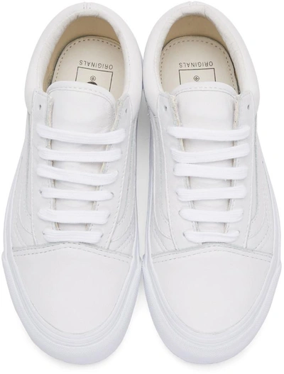 Shop Vans White Og Old Skool Lx Sneakers