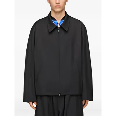 Y-3 Zip-front Collared Jacket In Black