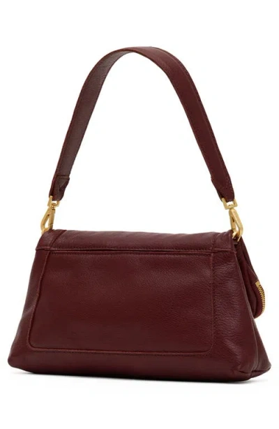 Hammitt Medium Beverly Leather Shoulder Bag In Burgundy