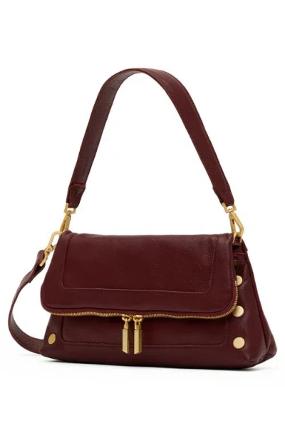 Hammitt Medium Beverly Leather Shoulder Bag In Burgundy