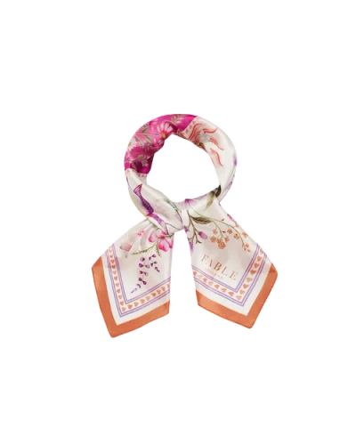 Fable England Penelope Medium Square Scarf In Multi