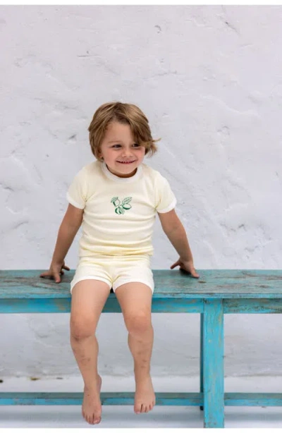Pouf Fruit Set For Boy In Neutral