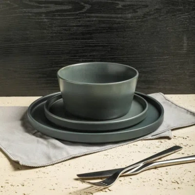 Stone Lain Celina Stoneware 16-piece Dinnerware Set In Gray