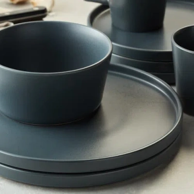 Stone Lain Celina Stoneware 16-piece Dinnerware Set In Gray