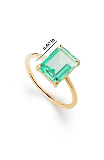Ana Luisa Solid Yellow Gold Green Sapphire Spritz Ring In Gold