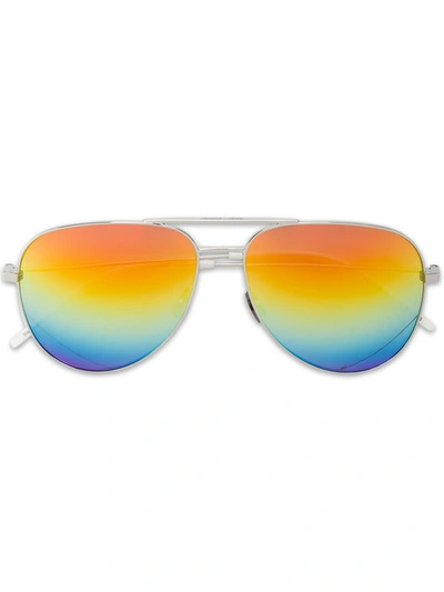 Saint Laurent Rainbow Mirror Classic 11 Aviator Sunglasses -