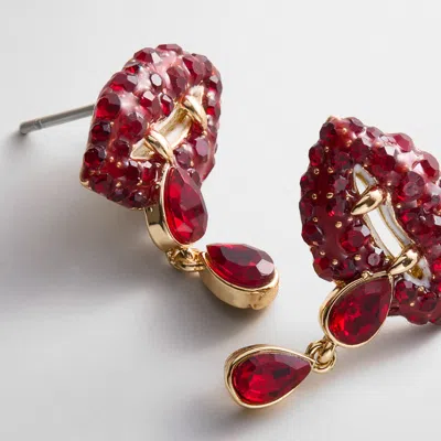 Baublebar Bite Back Vampire Earrings In Red