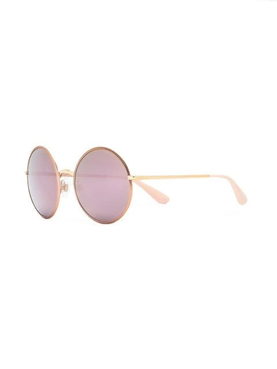 Shop Dolce & Gabbana Eyewear Round Frame Sunglasses - Pink