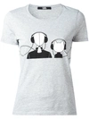 KARL LAGERFELD graphic print T-shirt,세탁기사용
