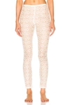 STELLA MCCARTNEY STELLA MCCARTNEYCOTTON LACE LEGGINGS IN NEUTRALS,468185SIA07