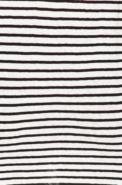 Shop R13 Striped Rosie Tee In Black & White