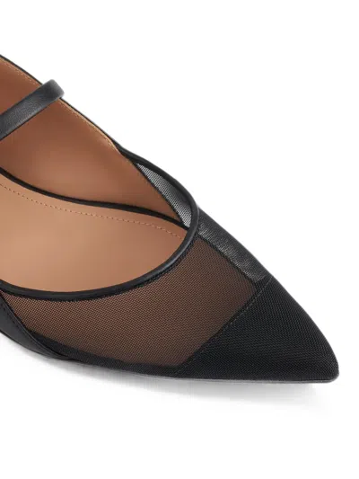 Malone Souliers Maureen Arc Mesh-panel Flat Pumps In Multi