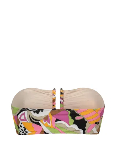 Paramidonna Stas Abstract-print Bikini Top In Multi