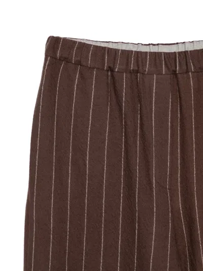 Alysi Pinstripe-pattern Elasticated-waist Trousers In Multi