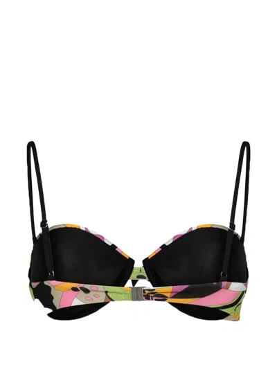 Paramidonna Daisy Abstract-print Bikini Top In Multi