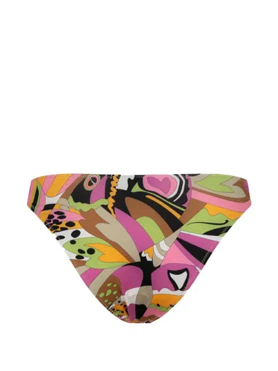 Paramidonna Chiara Abstract-print Bikini Bottoms In Multi